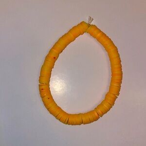Orange and yellow Clay bead bracelet